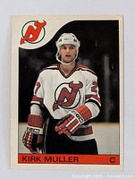 Front of Kirk Muller rookie card