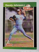 Front of 1989 Donruss The Rookies Randy Johnson card