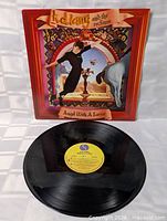 Front sleeve and vinyl record showing label