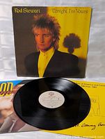 Front of jacket with vinyl partially removed