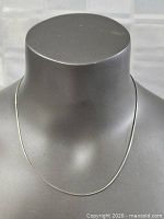 Necklace on bust front view