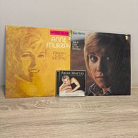 Front covers of two LPs and CD case