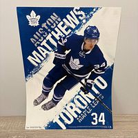 Full view of Auston Matthews Toronto Maple Leafs poster