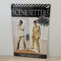 Front of sealed package showing Elvis Presley Scene Setters