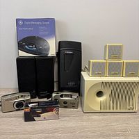 Group view showing all items together on tabletop