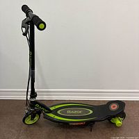 Full left side view of Razor Power Core E90 scooter