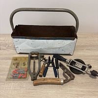 overview of toolbox contents laid out in front