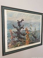 Framed print front view showing artwork and frame