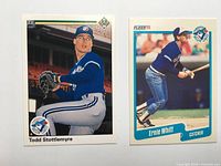 Front view of both cards