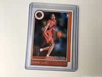 Front of Scottie Barnes NBA Hoops rookie card in sleeve