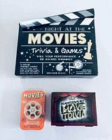 Shows all three movie trivia game packages