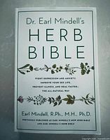 Front cover of Dr. Earl Mindell's Herb Bible paperback
