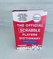 Front cover of Merriam-Webster The Official Scrabble Players Dictionary Seventh Edition hardcover