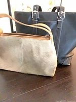 Front view of both bags showing size difference, colors, and strap styles