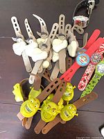 Group of donkey, Shrek and assorted character slap watches