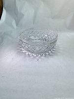 Overall view of Waterford cut crystal bowl