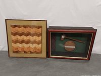 Front view of both framed pieces