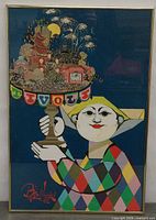 Entire framed poster front view