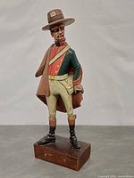 Front view full figure showing painted details and base