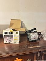 Box with branding and specifications visible