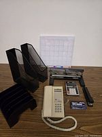 All items in lot displayed on tabletop