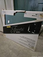 Front of boxed Stanley Facets mirror showing branding and overall package