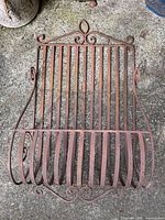 Brown metal wall planter full view