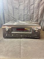 Front view of Denon AVR-790 receiver showing display and controls