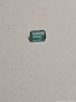 emerald front view on neutral background