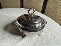Casserole dish with lid in place showing overall appearance