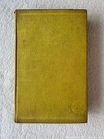 Front cover of yellow cloth-bound book