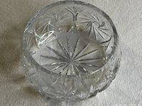Angled view showing exterior star and fan cuts
