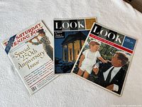 Front covers of all three magazines