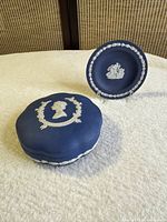 Trinket box and dish grouped together showing overall appearance