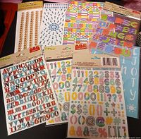 Overview of all eight sticker packs