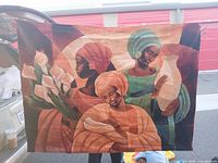 Front of tapestry showing full design and colors