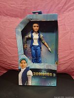 Front of opened box showing A-Spen doll and outfit