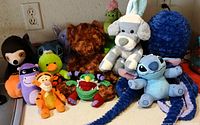 Group shot of all plush on countertop