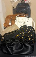 All seven bags arranged for overview