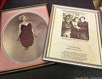 Both framed prints side by side