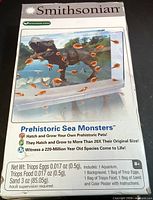 Front of Smithsonian Prehistoric Sea Monsters Triops kit box