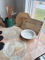 Overall view of all items on countertop