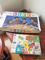 Both game boxes top view