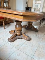 Tabletop and one pedestal base