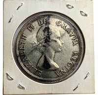 Obverse showing Queen Elizabeth II portrait in cardboard flip