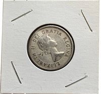 Obverse side with Queen Elizabeth II legend in 2×2 holder