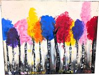 Full view of painting showing entire composition and colours