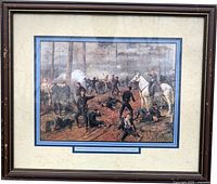 Full view of framed print showing artwork, mats and frame