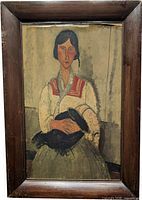 Full view of framed portrait print