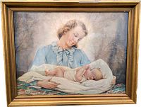 Full view of framed Mother and Child print